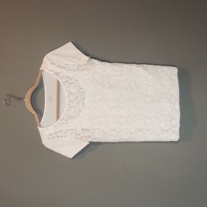 White casual top from the Loft